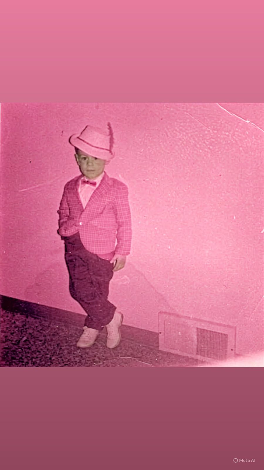A childhood photograph of Greg Wiggs